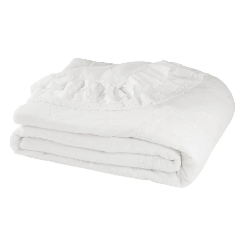 Maisons Du Monde Couvre-lits Boutis En Coton Blanc 240 X 260 Cm 4 Maisons Du Monde Couvre-lits Boutis En Coton Blanc 240 X 260 Cm – Image 2