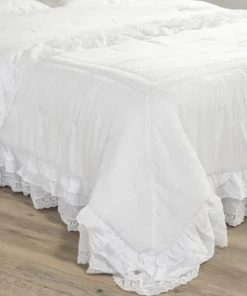 Maisons Du Monde Couvre-lits Boutis En Coton Blanc 240 X 260 Cm