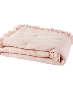 Maisons Du Monde Couvre-lits Boutis En Coton Et Lin Rose 100x200 -Couvre-lits Soldes 2022 boutis en coton et lin rose 100x200 1000 0 22 178126 1