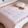 Maisons Du Monde Couvre-lits Boutis En Coton Et Lin Rose 100x200 -Couvre-lits Soldes 2022 boutis en coton et lin rose 100x200 1000 0 22 178126 10
