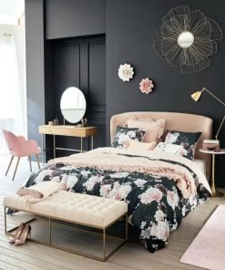 Maisons Du Monde Couvre-lits Boutis En Coton Et Lin Rose 100x200 -Couvre-lits Soldes 2022 boutis en coton et lin rose 100x200 1000 0 22 178126 9