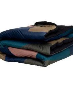 Maisons Du Monde Couvre-lits Boutis En Coton Et Polyester Vert Kaki, Bleu Marine, Bleu Canard Et Rose 100x200