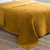 Maisons Du Monde Couvre-lits Boutis En Velours De Coton Ocre Motif Surpiqué 240x260 -Couvre-lits Soldes 2022 boutis en velours de coton ocre motif surpique 240x260 1000 16 18 223345 1 2