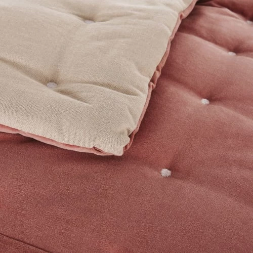 Maisons Du Monde Couvre-lits Boutis Réversible En Velours Coton Vieux Rose 240x260 6 Maisons Du Monde Couvre-lits Boutis Réversible En Velours Coton Vieux Rose 240x260 – Image 4