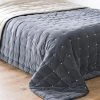 Maisons Du Monde Couvre-lits Boutis Réversible En Velours De Coton Gris Et écru 240x260 -Couvre-lits Soldes 2022 boutis reversible en velours de coton gris et ecru 240x260 1000 8 22 222980 2