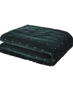 Couvre-lits Soldes 2022 -Couvre-lits Soldes 2022 boutis reversible en velours de coton vert emeraude 240x260 1000 16 36 210612 1