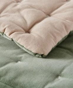 Maisons Du Monde Couvre-lits Boutis Réversible En Velours Piqué Vert 240x260 -Couvre-lits Soldes 2022 boutis reversible en velours pique vert 240x260 1000 6 5 177945 4