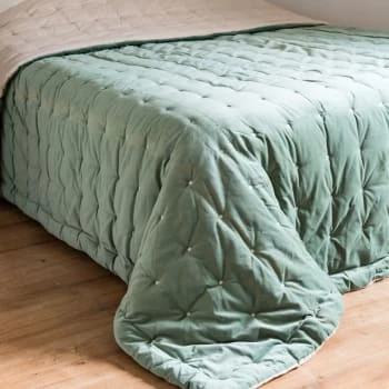 Maisons Du Monde Couvre-lits Boutis Réversible En Velours Coton Vieux Rose 240x260 8 Maisons Du Monde Couvre-lits Boutis Réversible En Velours Coton Vieux Rose 240x260 – Image 6