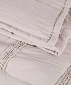 Maisons Du Monde Couvre-lits Boutis Vieux Rose 220x240 -Couvre-lits Soldes 2022 boutis vieux rose 220x240 1000 4 16 222687 4