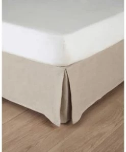 Maisons Du Monde Cache-sommiers Cache-sommier 140x190 En Lin Lavé Beige -Couvre-lits Soldes 2022 cache sommier 140x190 en lin lave beige morphee 1000 9 15 150034 0