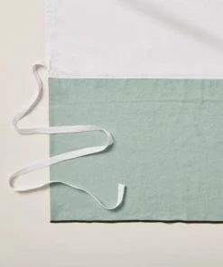 Madura Cache-sommiers Cache Sommier 140x200 Cm Tilleul Et Bourdon Noir En Lin -Couvre-lits Soldes 2022 cache sommier 140x200 cm tilleul et bourdon noir en lin 2