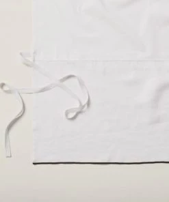 Madura Cache-sommiers Cache Sommier 160x200 Cm Blanc Pur Et Bourdon Noir En Lin -Couvre-lits Soldes 2022 cache sommier 160x200 cm blanc pur et bourdon noir en lin 2