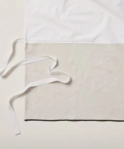 Madura Cache-sommiers Cache Sommier 160x200 Cm Calcaire Et Bourdon Noir En Lin -Couvre-lits Soldes 2022 cache sommier 160x200 cm calcaire et bourdon noir en lin 2