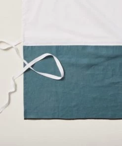 Madura Cache-sommiers Cache Sommier 180x200 Cm Pétrole Et Bourdon Noir En Lin -Couvre-lits Soldes 2022 cache sommier 180x200 cm petrole et bourdon noir en lin 2