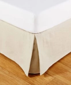 Maisons Du Monde Cache-sommiers Cache-sommier 90x190 En Coton Et Lin Beiges