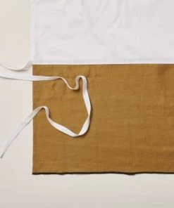 Madura Cache-sommiers Cache Sommier 90x200 Cm Bronze Et Bourdon Noir En Lin -Couvre-lits Soldes 2022 cache sommier 90x200 cm bronze et bourdon noir en lin 2