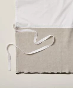 Madura Cache-sommiers Cache Sommier 90x200 Cm Ficelle Et Feston Noir En Lin -Couvre-lits Soldes 2022 cache sommier 90x200 cm ficelle et feston noir en lin 2