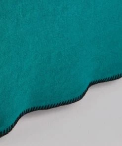 Madura Cache-sommiers Cache Sommier 90x200 Cm Lagon Et Feston Noir En Lin -Couvre-lits Soldes 2022 cache sommier 90x200 cm lagon et feston noir en lin 4