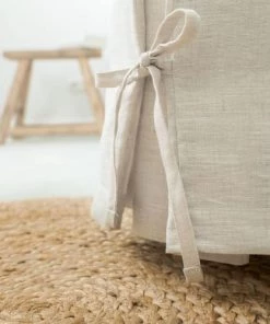 Olivier Desforges Cache-sommiers Cache Sommier Lin Argent 90 X 200 Cm -Couvre-lits Soldes 2022 cache sommier lin argent 90 x 200 cm 5