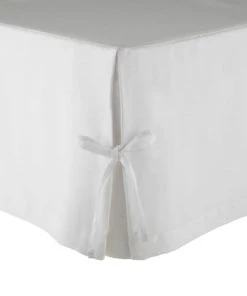 Olivier Desforges Cache-sommiers Cache Sommier Lin Blanc 80 X 200 Cm