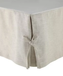 Olivier Desforges Cache-sommiers Cache Sommier Lin Taupe 90 X 190 Cm -Couvre-lits Soldes 2022 cache sommier lin taupe 90 x 190 cm 5