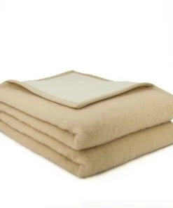 Brun De Vian-Tiran Couvertures Couverture Chaude En Laine Tempéré Beige 220x240 Cm