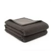Brun De Vian-Tiran Couvertures Couverture Chaude En Laine Tempéré Gris Anthracite 240x260 Cm -Couvre-lits Soldes 2022 couverture chaude en laine tempere gris anthracite 240x260 cm 4