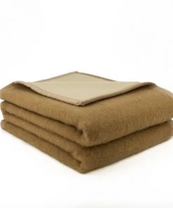 Brun De Vian-Tiran Couvertures Couverture Chaude En Laine Tempéré Marron 220x240 Cm