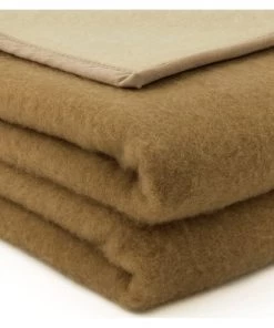 Brun De Vian-Tiran Couvertures Couverture Chaude En Laine Tempéré Marron 240x260 Cm -Couvre-lits Soldes 2022 couverture chaude en laine tempere marron 240x260 cm 1