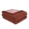 Brun De Vian-Tiran Couvertures Couverture Chaude En Laine Tempéré Rouge 240x260 Cm -Couvre-lits Soldes 2022 couverture chaude en laine tempere rouge 240x260 cm