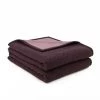 Brun De Vian-Tiran Couvertures Couverture Chaude En Laine Tempéré Violet Foncé 220x240 Cm -Couvre-lits Soldes 2022 couverture chaude en laine tempere violet fonce 220x240 cm 2