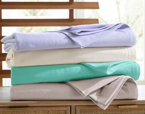 Becquet Couvertures Couverture Classique 240x260 Verte En Coton 4 Becquet Couvertures Couverture Classique 240x260 Verte En Coton – Image 2