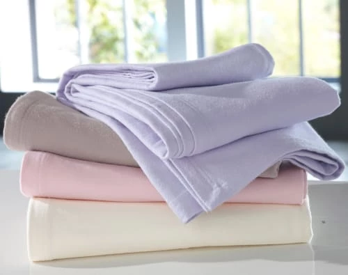 Becquet Couvertures Couverture D'été 100x150 Bleue En Coton 4 Becquet Couvertures Couverture D'été 100x150 Bleue En Coton – Image 2