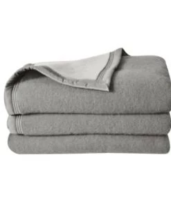 Home Maison Couvertures Couverture Laine Amande 260X240 -Couvre-lits Soldes 2022 couverture double face en 100 laine anthracite 240 x 220 3