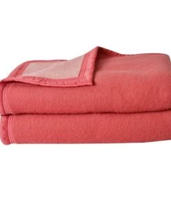 Toison D'Or Couvertures Couverture Double Face En 100% Laine Bois De Rose 240 X 180 -Couvre-lits Soldes 2022 couverture double face en 100 laine bois de rose 240 x 180 3