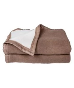 Toison D'Or Couvertures Couverture Double Face En 100% Laine Chamois 260 X 240 -Couvre-lits Soldes 2022 couverture double face en 100 laine chamois 260 x 240 3