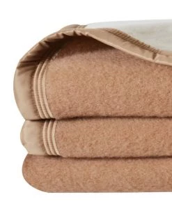 Toison D'Or Couvertures Couverture Double Face En 100% Laine Naturel 240 X 180 -Couvre-lits Soldes 2022 couverture double face en 100 laine naturel 240 x 180 2