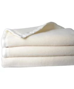 Toison D'Or Couvertures Couverture Double Face En 100% Laine Chamois 240 X 180 -Couvre-lits Soldes 2022 couverture double face en 100 laine naturel 240 x 180 6