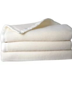 Toison D'Or Couvertures Couverture Double Face En 100% Laine Naturel 240x220 -Couvre-lits Soldes 2022 couverture double face en 100 laine naturel 240x220 3