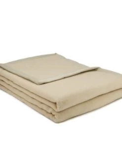 Brun De Vian-Tiran Couvertures Couverture Douce Tempérée En Laine Tempéré Beige Foncé 220x240 Cm