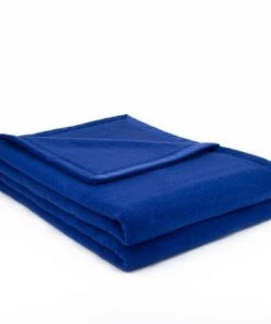 Brun De Vian-Tiran Couvertures Couverture Douce Tempérée En Laine Tempéré Bleu Roi 180x240 Cm