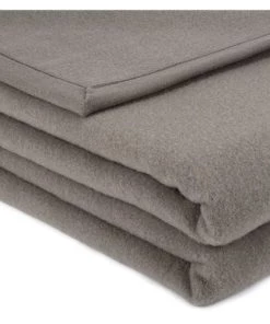 Brun De Vian-Tiran Couvertures Couverture Douce Tempérée En Laine Tempéré Gris 220x240 Cm -Couvre-lits Soldes 2022 couverture douce temperee en laine tempere gris 220x240 cm 9