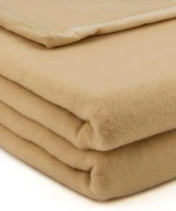 Brun De Vian-Tiran Couvertures Couverture Douce Tempérée En Laine Tempéré Marron Clair 260x280 Cm -Couvre-lits Soldes 2022 couverture douce temperee en laine tempere marron clair 260x280 cm 1