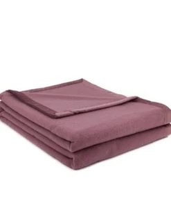 Brun De Vian-Tiran Couvertures Couverture Douce Tempérée En Laine Tempéré Mauve 240x260 Cm