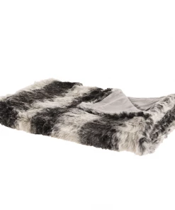 Beliani Couvertures Couverture En Acrylique Gris 220x180cm