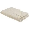 Beliani Couvertures Couverture En Coton Beige 180x110cm -Couvre-lits Soldes 2022 couverture en coton beige 180x110cm