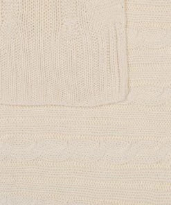 Beliani Couvertures Couverture En Coton Beige 180x110cm -Couvre-lits Soldes 2022 couverture en coton beige 180x110cm 3