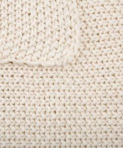 Beliani Couvertures Couverture En Coton Beige 180x130cm -Couvre-lits Soldes 2022 couverture en coton beige 180x130cm 6