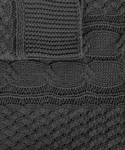 Beliani Couvertures Couverture En Coton Gris 170x140cm -Couvre-lits Soldes 2022 couverture en coton gris 170x140cm 2