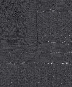 Beliani Couvertures Couverture En Coton Gris 170x140cm -Couvre-lits Soldes 2022 couverture en coton gris 170x140cm 3